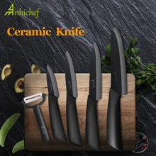 Charger l'image dans la galerie, Kitchen Knife Ceramic Knife Cooking set 3" 4" 5" 6" inch + peeler Black Blade Paring Fruit Vegetable Chef Knife Kitchen Tools - OnPointe Cutlery & Shaving Company