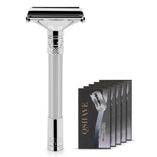 Load image into Gallery viewer, QShave New Design Luxurious Parthenon V2.0 Razor Butterfly Open Adjustable Safety Classic for Superb Mens Shaving Razor Barber - OnPointe Cutlery & Shaving Company
