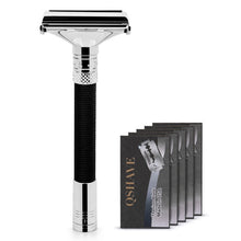 Load image into Gallery viewer, QShave New Design Luxurious Parthenon V2.0 Razor Butterfly Open Adjustable Safety Classic for Superb Mens Shaving Razor Barber - OnPointe Cutlery & Shaving Company