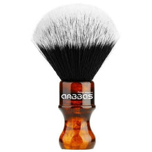 Load image into Gallery viewer, Amber Shaving Brush Silvertip Synthetic Badger Hair with Resin Handle Anbbas for Men Professional Wet Shaving (Knot 24mm) Amber - OnPointe Cutlery & Shaving Company