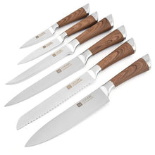Charger l'image dans la galerie, Little Cook 6-Piece Handmade Japanese Kitchen Knives Set Sharp fixed blade Paring Utility Cleaver Sushi Chef knife Cooking tools - OnPointe Cutlery & Shaving Company