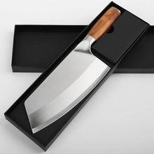 Загрузить изображение в средство просмотра галереи, 8inch Kitchen Knife Stainless Steel Meat Chopping Cleaver Slicing Vegetables Chef Knife - OnPointe Cutlery & Shaving Company