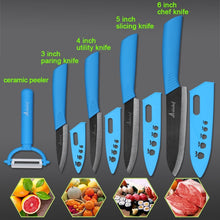 Charger l'image dans la galerie, Kitchen Knife Ceramic Knife Cooking set 3" 4" 5" 6" inch + peeler Black Blade Paring Fruit Vegetable Chef Knife Kitchen Tools - OnPointe Cutlery & Shaving Company