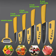 Charger l'image dans la galerie, Kitchen Knife Ceramic Knife Cooking set 3" 4" 5" 6" inch + peeler Black Blade Paring Fruit Vegetable Chef Knife Kitchen Tools - OnPointe Cutlery & Shaving Company