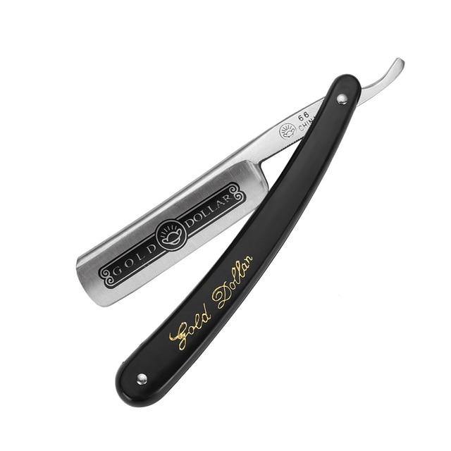 1Pcs 2020 Hot Gold Dollar 66 Classic Shaving Straight Razor Manual Barber Razors Folding Knife Men Stainless Steel Shaving Razor - OnPointe Cutlery & Shaving Company 