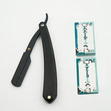 Load image into Gallery viewer, senior sandalwood handle blade shaving razors professional barber shaver eyebrow razor men&#39;s replaceable blade razor hair knife - OnPointe Cutlery &amp; Shaving Company 
