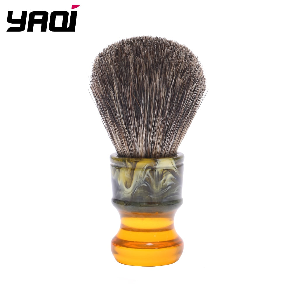 Yaqi 22MM Sagrada Familia 100% Pure Badger Hair Resin Handle Men Wet Shave Brushes - OnPointe Cutlery & Shaving Company 