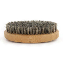 Cargar imagen en el visor de la galería, 2020 New Natural Hemu Beard Brush For Men Bamboo Face Massage That Works Wonders To Comb Beards and Mustach - OnPointe Cutlery &amp; Shaving Company 
