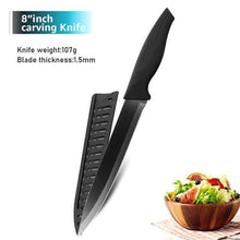 Cargar imagen en el visor de la galería, Chef knife Kitchen Knives set Chef 7CR17 440C Stainless Steel Non Stick Blade Bread Slicer Utility Santoku Knives 6 Pieces Set - OnPointe Cutlery &amp; Shaving Company 
