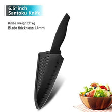 Cargar imagen en el visor de la galería, Chef knife Kitchen Knives set Chef 7CR17 440C Stainless Steel Non Stick Blade Bread Slicer Utility Santoku Knives 6 Pieces Set - OnPointe Cutlery &amp; Shaving Company 
