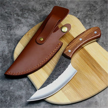 Load image into Gallery viewer, PEGASI  JapaneseHigh carbon steel forging knife hand-made by chef tang, sliced with kitchen knife, butcher knife - OnPointe Cutlery &amp; Shaving Company 
