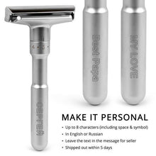 Charger l&#39;image dans la galerie, Adjustable Safety Razor Qshave Mens Shaving Double Edge Classic Safety Razor Blade Exposure Six Levels 1 handle &amp; 5 blades - OnPointe Cutlery &amp; Shaving Company 
