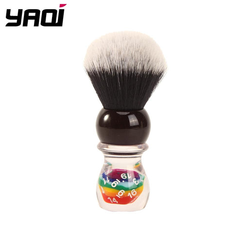 Yaqi 26mm Lucky Dice Tuxedo Shaving Brush - OnPointe Cutlery & Shaving Company 