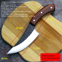 Load image into Gallery viewer, PEGASI  JapaneseHigh carbon steel forging knife hand-made by chef tang, sliced with kitchen knife, butcher knife - OnPointe Cutlery &amp; Shaving Company 
