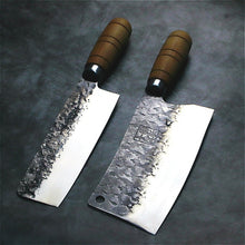 Load image into Gallery viewer, PEGASI  JapaneseHigh carbon steel forging knife hand-made by chef tang, sliced with kitchen knife, butcher knife - OnPointe Cutlery &amp; Shaving Company 
