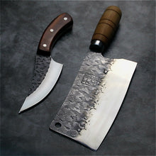 Load image into Gallery viewer, PEGASI  JapaneseHigh carbon steel forging knife hand-made by chef tang, sliced with kitchen knife, butcher knife - OnPointe Cutlery &amp; Shaving Company 
