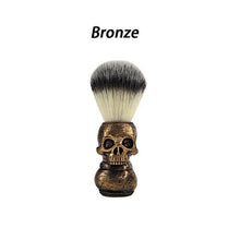 Cargar imagen en el visor de la galería, Barber shop fashionable high-end skull design beard brush men&#39;s facial cleaning tool barber cleansing shaving set beard foaming - OnPointe Cutlery &amp; Shaving Company 
