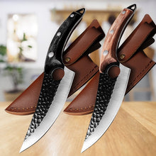Load image into Gallery viewer, Stainless Steel Kitchen Boning Knife Handmade Fishing Knife Meat Cleaver Outdoor Cooking Cutter Butcher knife Cutter - OnPointe Cutlery &amp; Shaving Company 
