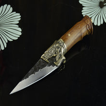 Charger l&#39;image dans la galerie, Little Cook kitchen knives set handmade sharp fixed blade boning slicing chef knife Chinese meat cleaver cutter cooking tools - OnPointe Cutlery &amp; Shaving Company 

