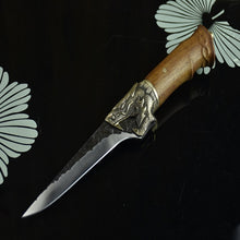 Charger l&#39;image dans la galerie, Little Cook kitchen knives set handmade sharp fixed blade boning slicing chef knife Chinese meat cleaver cutter cooking tools - OnPointe Cutlery &amp; Shaving Company 
