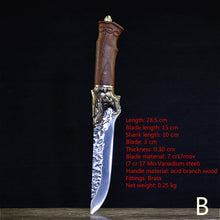 Charger l&#39;image dans la galerie, Longquan handmade beat sharp kitchen knife household kitchen set of 6 knives boning slicer butcher knife meat stand knife - OnPointe Cutlery &amp; Shaving Company 

