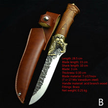 Charger l&#39;image dans la galerie, Longquan handmade beat sharp kitchen knife household kitchen set of 6 knives boning slicer butcher knife meat stand knife - OnPointe Cutlery &amp; Shaving Company 
