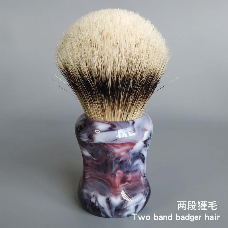 Dscosmetic 26mm dense 2band badger hair shaving brush with good backbone - OnPointe Cutlery & Shaving Company 