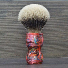 Load image into Gallery viewer, dscosmetic 24mm Galaxy resin handle 2 band badger hair shaving brush for man shave - OnPointe Cutlery &amp; Shaving Company 

