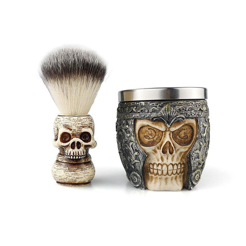 Barber Shop Shaving Brush Foaming Soap Bowl Men Facial Beard Brush Cleaning Tool Shaving Soap Bowl Shaving Tools Beard Brush Set - OnPointe Cutlery & Shaving Company 