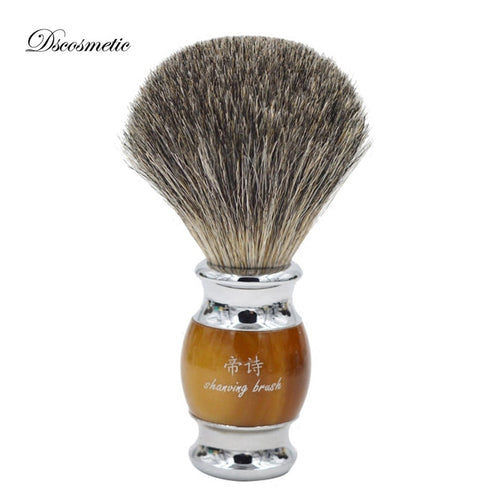 New Pure high quality Badger Hair Resin Handle  metal base Wet Shaving Brush for man - OnPointe Cutlery & Shaving Company 