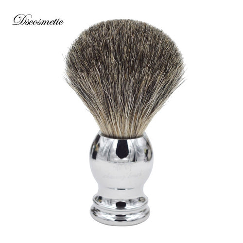 pure Badger high quality  Hair shaving brush with metal Handle  Shaving Brush for shave barber tool - OnPointe Cutlery & Shaving Company 
