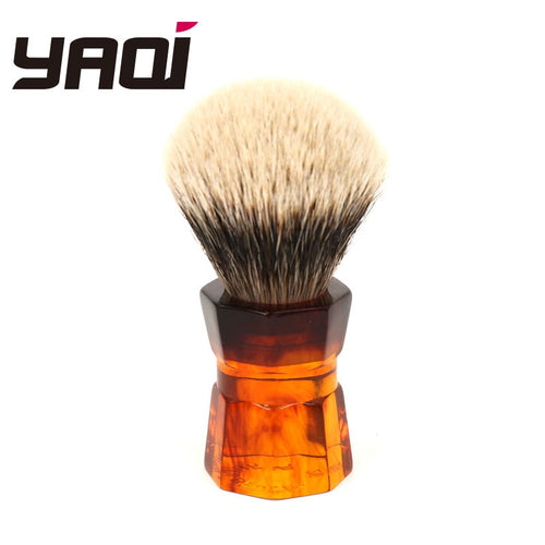 Yaqi 26mm Moka Express Two Band Badger Hair  Men's Beard Shaving Brush - OnPointe Cutlery & Shaving Company 