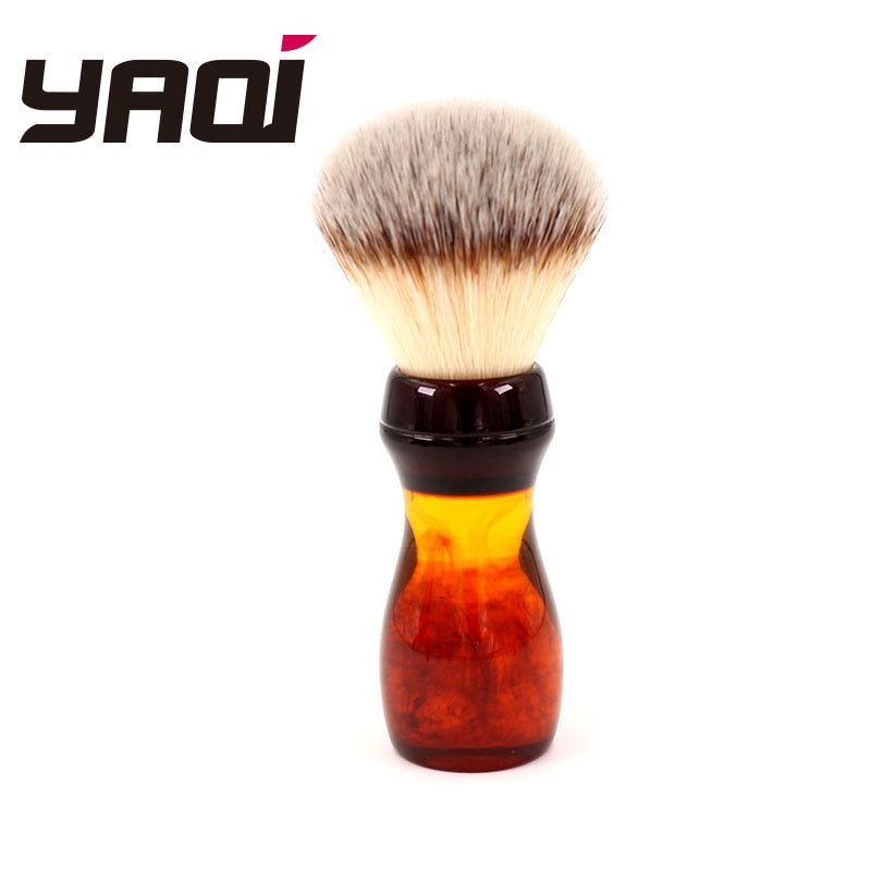 Yaqi 22mm Cola Synthetic Hair Shaving Brush - OnPointe Cutlery & Shaving Company 