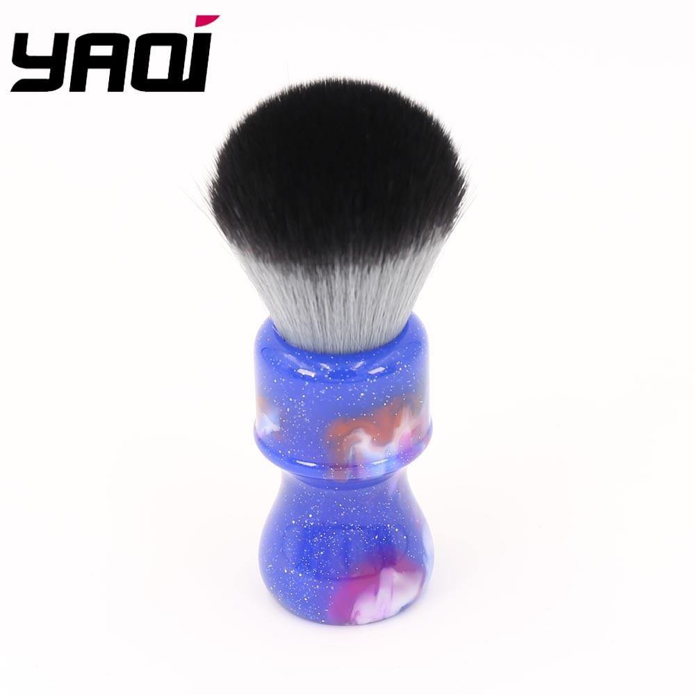 24MM Colorful Mysterious Space Color Handle Timber Wolf Knot Men Shaving Brush - OnPointe Cutlery & Shaving Company 